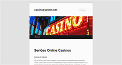 Desktop Screenshot of casinosystem.net