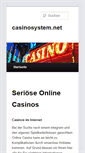 Mobile Screenshot of casinosystem.net